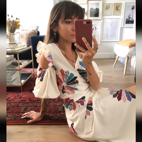 NWT Never Fully Dressed Floral Wrap Maxi Dress Retail $200 US6-jcrew-millen - Picture 5 of 15